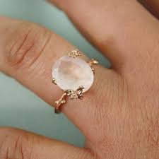 Pink Gold Oval Rose Quartz Ring Gemstone Ring Tooriginal Tooriginal Jewelry On Artfire Black Gold Jewelry Rose Quartz Ring Quartz Ring