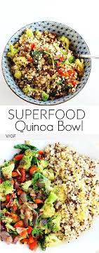 Superfood Quinoa Bowl Tworaspberries Recipe Healthy Superfoods Vegetarian Recipes Healthy Eating