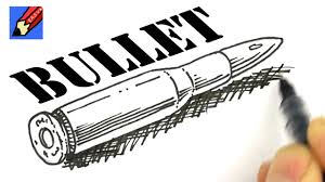 How To Draw A Bullet Real Easy Step By Step Tutorial Youtube This drawing is free hand and hence this sniper drawing is easy to draw. how to draw a bullet real easy step by step tutorial