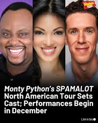 Full casting has been announced for the North American tour of Spamalot,  featuring Major Attaway, Amanda Robles, Leo Roberts, and more! Read more  here: https://bway.world/jp3fa