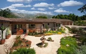 Front yard landscaping ideas for ranch style homes pictures create this idea. California Spanish Ranch Mediterranean Landscape Santa Barbara By Giffin Crane General Contractors Inc Houzz