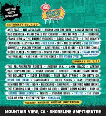 Vans Warped Tour In Mountain View At Shoreline Amphitheatre