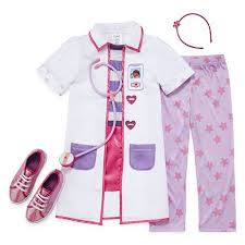 Disney Doc Mcstuffins 4 Pc Dress Up Costume Girls 2 8 Girl Costumes