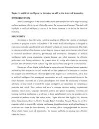 Artificial Intelligence Ai Essay