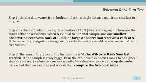 The departure from the normality assumption is particularly. Wilcoxon Rank Sum Mann Whitney U Kolmogorov Smirnov 1 2 Sample Test
