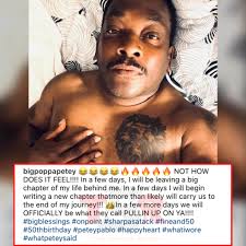 TSRZaddys: Ohkay!! Petey Pablo dropping a thirst trap as he prepares to  celebrate his 50th birthday!