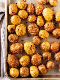 Bake potatoes at 425 degrees for about 50 minutes. Roasted Baby Potatoes With Rosemary And Garlic Bake Eat Repeat