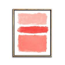 Coral Abstract Painting Printable Wall Decor Downloadable Prints Abstract Printable Of Coral Color Fields O Coral Wall Art Coral Artwork Wall Decor Printables