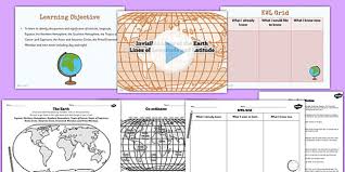 Using a spherical world globe and demonstrate that the globe is bisected north to south between the poles by an imaginary line called the prime meridian, and east to west through its divide students into pairs and give each pair a copy of the atlantic ocean map and a latitude and longitude worksheet. Free Ks2 Lines Of Latitude And Longitude Pack Worksheets