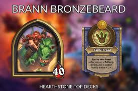 Doubling your battlecries allows your primary powerhouse minions to greatly snowball as long as you keep brann around, and he makes boardwide buffs like coldlight seer, strongshell scavenger, and menagerie jug much more powerful. Bg Brann Bronzebeard Hearthstone Top Decks