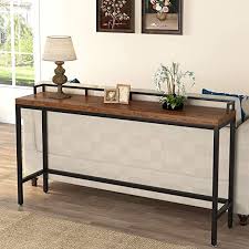 Amazon Com Tribesigns 70 9 Inch Extra Long Solid Wood Console Table Behind Sofa Couch Industrial In 2020 Console Table Behind Sofa Long Sofa Table Wood Console Table