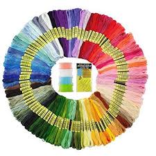 Premium Rainbow Color Embroidery Floss Cross Stitch Threads Friendship Bracelets Floss Crafts Floss 100 Skeins Per Pack Bag