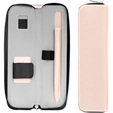 Moko Pencil Holder Case For Apple Pencil Premium Pu Leather Case Carrying Bag Sleeve Pouch Cover For Apple Ipad Pro Pencil Apple Pencil Case Ipad Mini Ipad