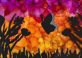 Gorgeous Middle School Art Project Silhouette Paintings On Plastic Art Teacher Hq Check out these bracelets from craft sticks and this crayon resist art. gorgeous middle school art project