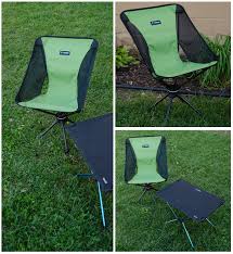 Helinox Swivel Chair And Table One Hard Top Great For Traveling Light Or Sitting By The Backyard Fire They Camping Chairs Backpacking Chair Kids Camping Gear