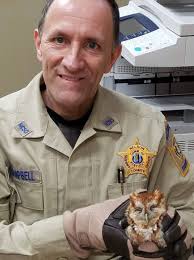 Triple H posing with the Deputy State Fire Marshal K9 Jimpy 🐕