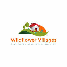 Building retirement communities for 30 years. Wildflower Villages Tiny Home Communities For New Lifestyle Living Logo Name Card Design Logo Branding Identity Card Design
