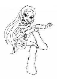 Abbey Monster High Coloring Page For Kids For Girls Coloring Pages Printables Free Wupps Cute Coloring Pages Monster Coloring Pages Coloring Pages For Girls