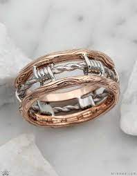 Cool Wedding Rings For Men This Is Krikawa S Barbed Wire Wedding Band In 14k Rose Gold A Cheap Mens Wedding Rings Cheap Diamond Engagement Rings Wedding Rings