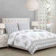Black And White Comforter Twin Solange Twin Twin Xl Comforter Set In White Grey With Images Bed Linens Luxury Comforter Sets Bedroom Decor