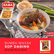 Setelah mencapai tekstur daging yang pas, tinggal masukkan bumbu halus yang sudah ditumis. Saba Bumbu Masak Sop Daging 40 G Shopee Indonesia