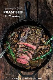 Rosemary And Garlic Roast Beef Olivia S Cuisine