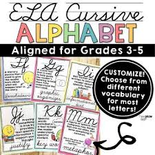 Our classroom alphabet posters are quick to print and fun to display. Printable Cursive Classroom Alphabet Worksheets Tpt