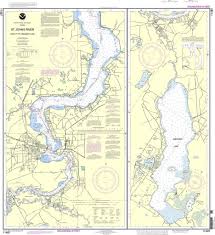 Noaa Nautical Chart 11487 St Johns River Racy Point To
