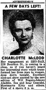 Subject: Charlotte McLeod