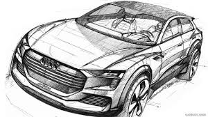 2016 Audi H Tron Quattro Suv Concept Car Design Sketch Industrial Design Sketch Concept Design