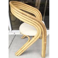Mid Century Modern O Asian Inc Curved Bamboo Accent Chair For Sale Image 3 Of 9 Bamboo Furniture Design Bamboo Furniture Diy Furniture Cheap