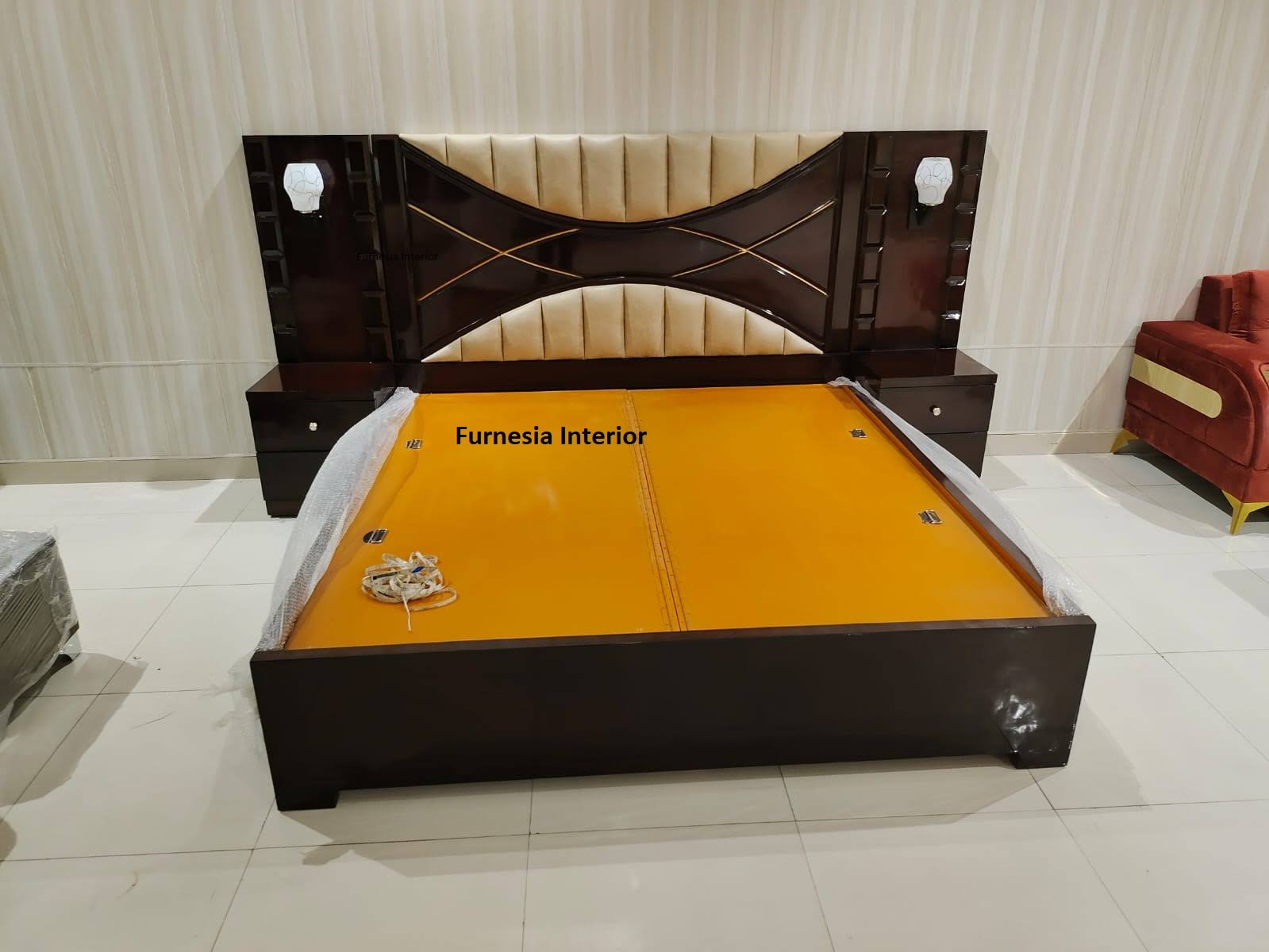 Wooden Modern Luxury Double Bed