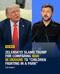 Ukrainian President Volodymyr Zelenskyy has said that most people cannot  fully comprehend the depth of the country's pain in response to Donald  Trump's recent comment comparing Zelenskyy and Russian President Vladimir  Putin