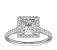 Square Cushion Cut Halo Engagement Rings