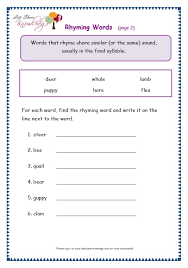 Check spelling or type a new query. Grade 3 Grammar Topic 32 Rhyming Worksheets Lets Share Knowledge