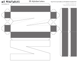 This printable 3d letter set is free! Mrprintables 3d Alphabet Templates N To Z