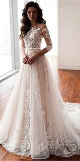 A Line V Neck Lace Wedding Dresses Lbqw0051 In 2020 Girls Bridesmaid Dresses Peach Bridesmaid Dresses Lace Weddings