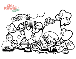 Dibujos Para Colorear Kawaii Dificiles