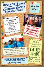 Bulletin Board Company Events Template Newsletter Design Templates Event Flyer Templates Bulletin Board Design