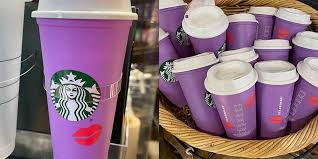 Starbucks 2020 aurora colorful dazzle purple cute water cup mug tumbler thermos. Starbucks Valentine S Day Cups 2021 Starbucks New Winter Cold Cups And Mugs
