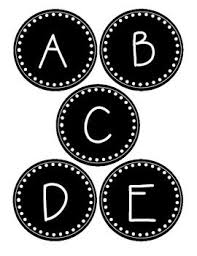 Black And White Bulletin Board Letters Round Black And White Word Wall Labels Word Wall Labels Black And White Words Word Wall