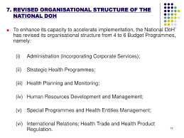National Department Of Health Strategic Plan 2008 11