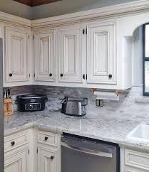 Antique White Kitchen Makeover Antique White Kitchen Antique White Kitchen Cabinets White Kitchen Makeover