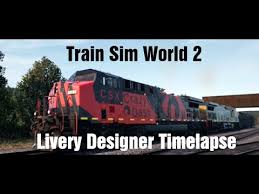 Train Sim World 2 Livery Designer Timelapse My First Livery Ac4400 Youtube