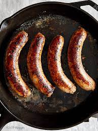 Pan-Fried Beer And Onion Bratwurst - Craving Tasty