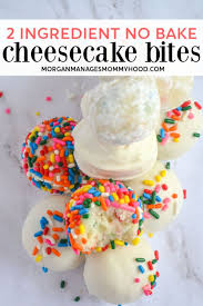 2 Ingredient Cake Batter Cheesecake Bites Recipe Cheesecake Bites 2 Ingredient Cakes Cake Batter Cheesecake