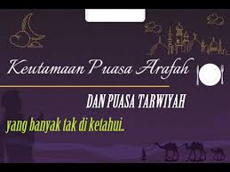Demikian 8 amal bulan dzulhijjah bagi muslimah pada 10 hari pertama bulan dzulhijjah. Keutamaan Puasa Tarwiyah Dan Arafah Bulan Dzulhijjah Youtube