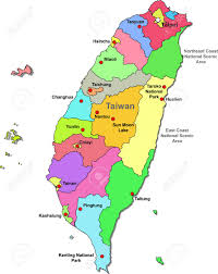 Taiwan is officially named the republic of china which is a sovereign state in east asia. Taiwan Map Royalty Free Cliparts Vectors And Stock Illustration Image 6883918