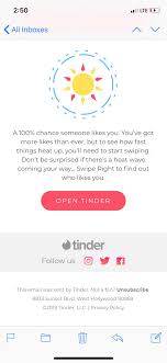 Luckily for you, tinder has a lot more it claims to have a more thoughtful approach to matchmaking than tinder or other alternatives. I Get This Email And Get On The App Thinking I Have A Like To Find Out I M Still Dryer Than The Mojave Tinder