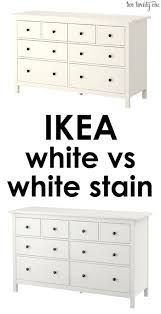 Difference Between Ikea White And Ikea White Stain White Stained Dresser Staining Furniture Ikea Hemnes Dresser